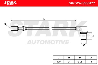 импулсен датчик, колянов вал STARK SKCPS-0360177