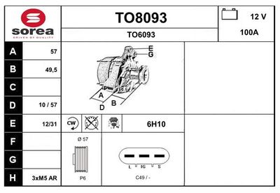 GENERATOR SNRA TO8093