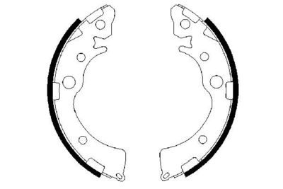 BOSCH Bremsbackensatz