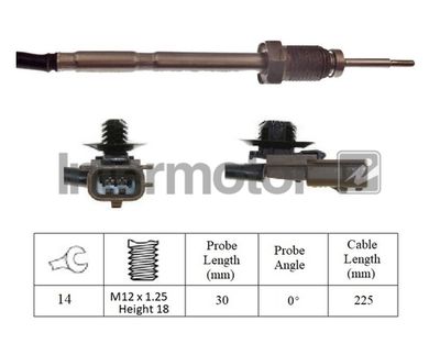 czujnik, temperatura spalin INTERMOTOR 27050