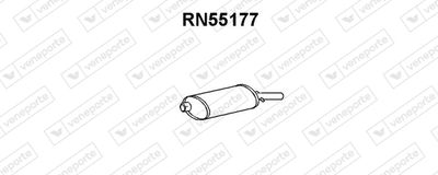 Глушитель выхлопных газов конечный VENEPORTE RN55177 для RENAULT 18