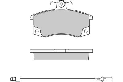Комплект тормозных колодок, дисковый тормоз E.T.F. 12-0735 для LADA 111
