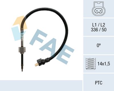 Jutiklis, išmetamųjų dujų temperatūra