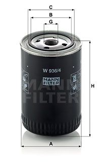 Oljefilter MANN-FILTER W 936/4