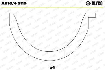 Saiba distantier, arbore cotit GLYCO 1910025117