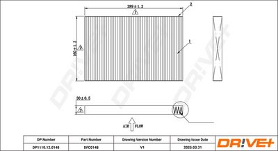 FILTRU AER HABITACLU DR!VE+ DP1110120148 5