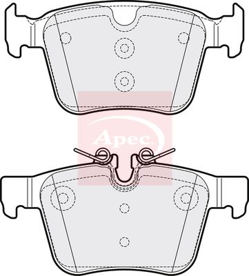 APEC Brake Pad Set, disc brake PAD2054