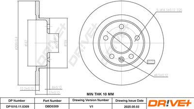 BREMSSCHEIBE DR!VE+ DP1010110309 2