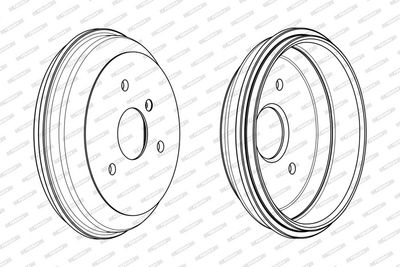BREMSTROMMEL FERODO FDR329263 2