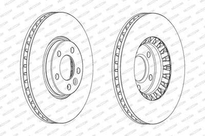 BREMSSCHEIBE FERODO DDF2182C1 1