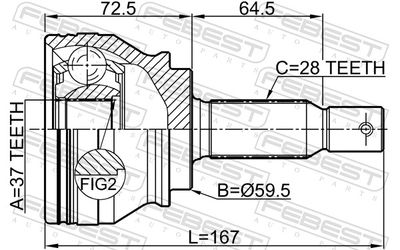 Joint Kit, drive shaft 0410-CW6