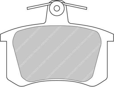 Sada brzdových destiček, kotoučová brzda FERODO RACING FCP596H