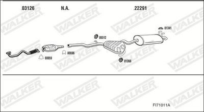 SISTEM DE ESAPAMENT WALKER FI71011A
