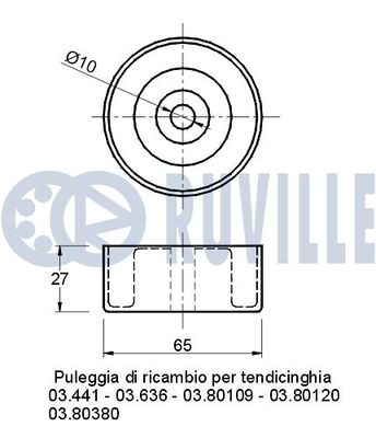 ROLA GHIDARE/CONDUCERE CUREA TRANSMISIE RUVILLE 540661 1