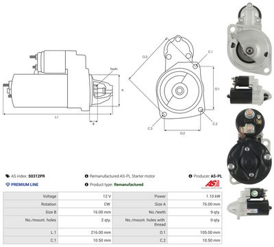 STARTER AS-PL S0312PR 4
