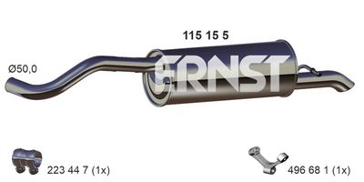ENDSCHALLDäMPFER ERNST 115155