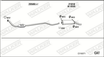 Изпускателна система WALKER CI16071