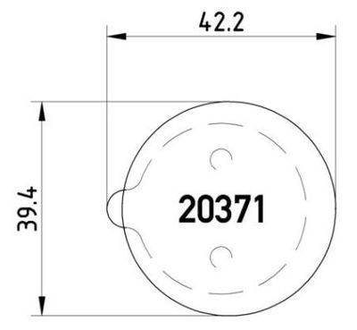 Zestaw okładzin hamulcowych, hamulec postojowy tarczowy BREMBO P 61 014