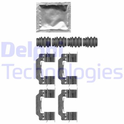 Комплектующие, колодки дискового тормоза DELPHI LX0664 для PEUGEOT 2008