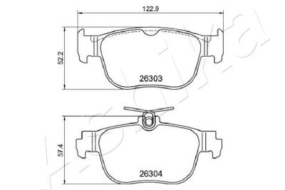 Brake Pad Set, disc brake 51-00-0927