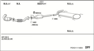 Układ wydechowy WALKER PEK011116BA