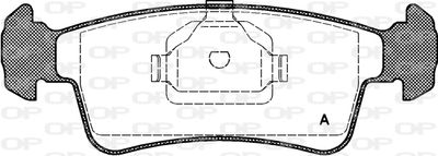 Комплект тормозных колодок, дисковый тормоз OPEN PARTS BPA0240.00 для SUZUKI SAMURAI