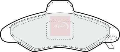 APEC Brake Pad Set, disc brake PAD1021