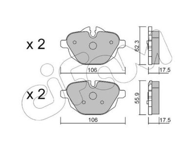 SET PLACUTE FRANA FRANA DISC CIFAM 8229200