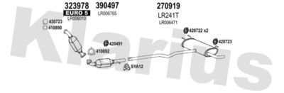 Układ wydechowy KLARIUS 090392E