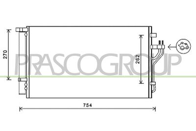 CONDENSATOR CLIMATIZARE PRASCO HN804C001