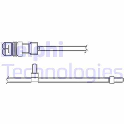 Сигнализатор, износ тормозных колодок DELPHI LZ0264 для PORSCHE CAYMAN