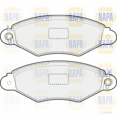 Brake Pad Set NAPA NBP1023