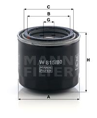 MANN-FILTER W 815/80 Масляный фильтр 