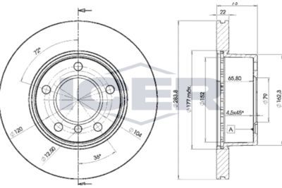 спирачен диск ICER 78BD4629-2
