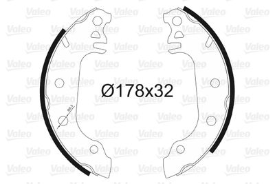 Комплект тормозных колодок VALEO 562089 для FORD FIESTA