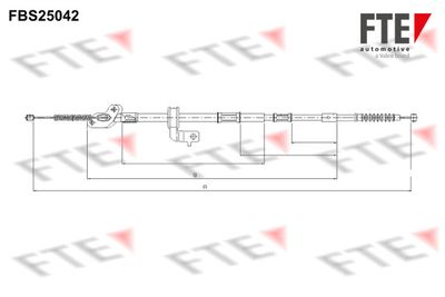 Тросик, cтояночный тормоз FTE FBS25042 для TOYOTA RAV 4
