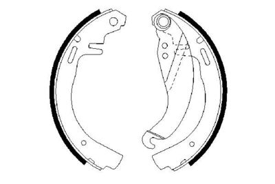 BOSCH Bremsbackensatz