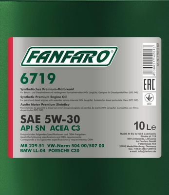 Fanfaro Volkswagen 5W-30 C3 10L