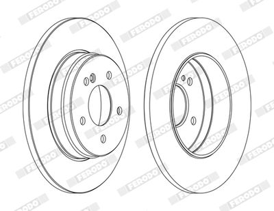 BREMSSCHEIBE FERODO DDF1251C 1