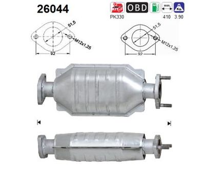 Катализатор AS 26044 для MITSUBISHI SPACE