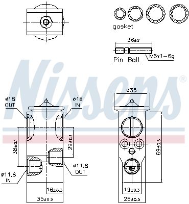 SUPAPA EXPANSIUNE CLIMA NISSENS 999437 5