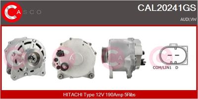 Генератор CASCO CAL20241GS для AUDI A5