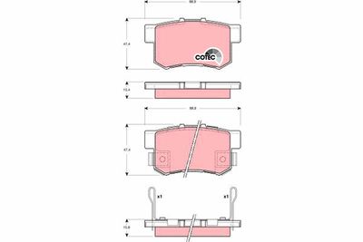 Brake Pad Set, disc brake GDB3269