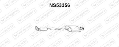 Предглушитель выхлопных газов VENEPORTE NS53356 для NISSAN BLUEBIRD