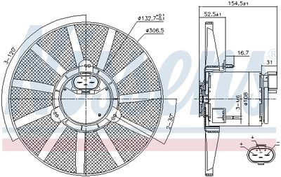 VENTILATOR RADIATOR NISSENS 85720 5