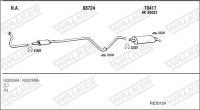 Изпускателна система WALKER RE20124