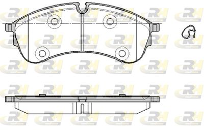 Комплект тормозных колодок, дисковый тормоз ROADHOUSE 21847.00 для MAN TGE