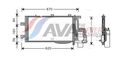 CONDENSATOR CLIMATIZARE AVA Clever Choice OLA5370D