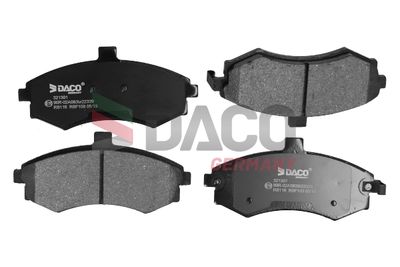 Комплект тормозных колодок, дисковый тормоз DACO Germany 321301 для HYUNDAI MATRIX