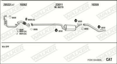 SISTEM DE ESAPAMENT WALKER FOK134482A